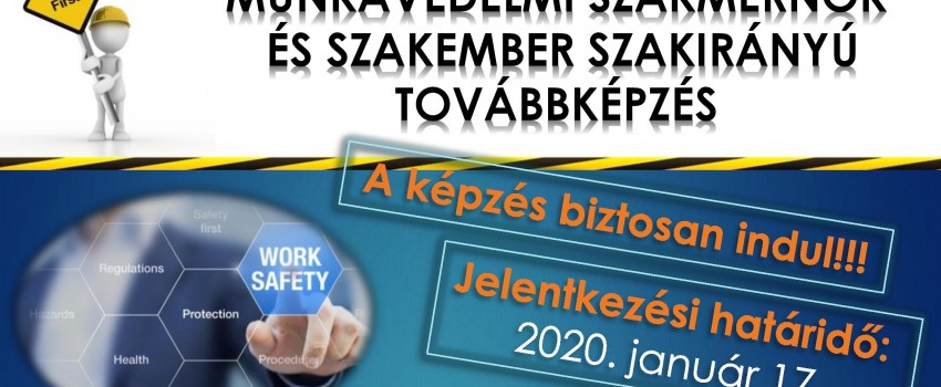 Újra indul a munkavédelmi szakember és szakmérnök képzés